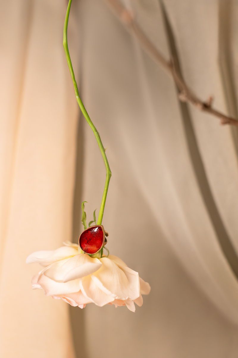 Anello Continuum Cipria Argento