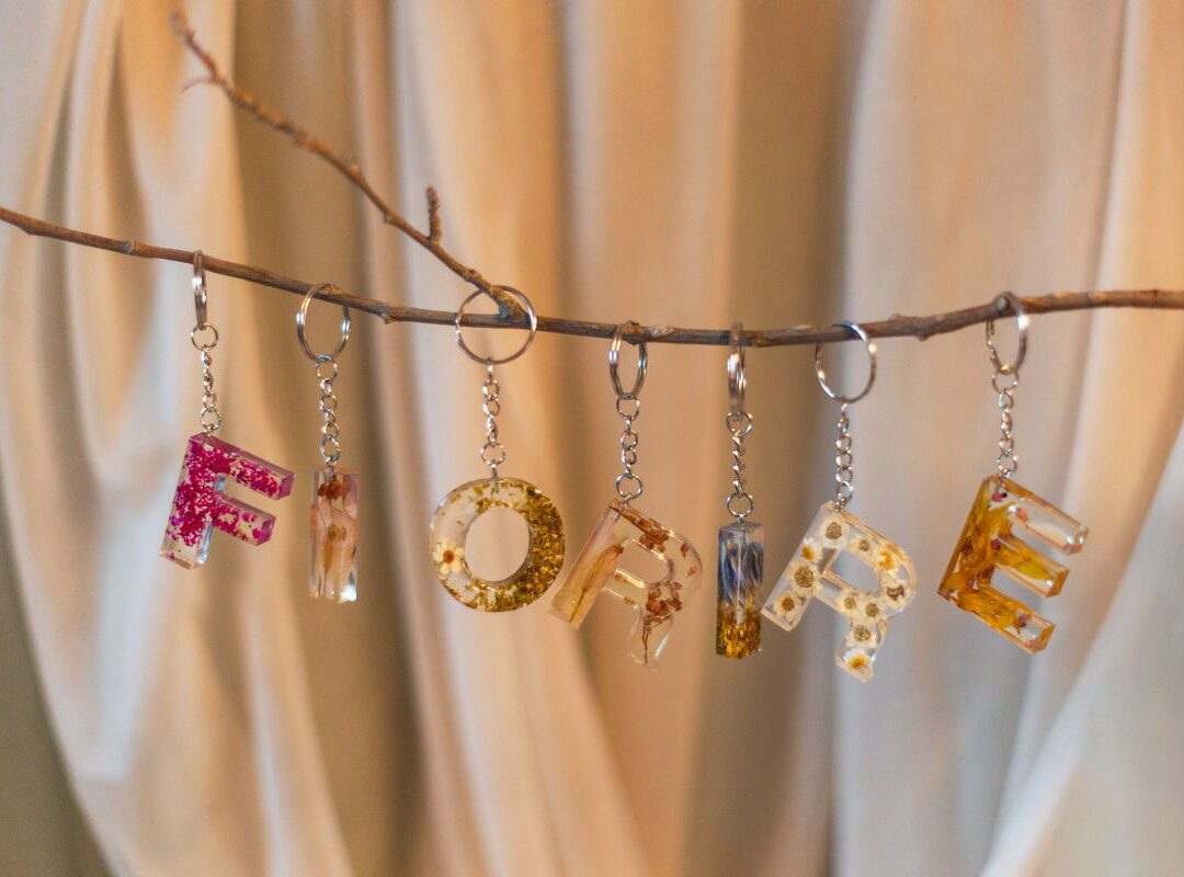 Portachiavi botanico floreale | Fiorire Bottega Floreale