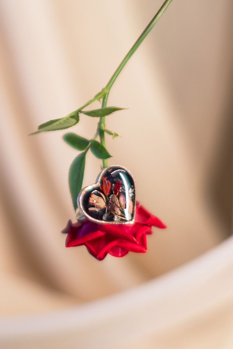 Anello Tela fiorita_Alisma triangolo | Fiorire Bottega Floreale