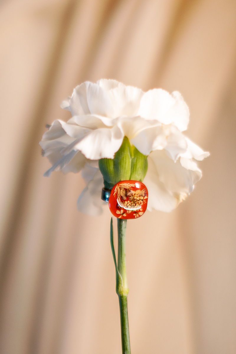 Anello Pizzo della Regina_nero | Fiorire Bottega Floreale